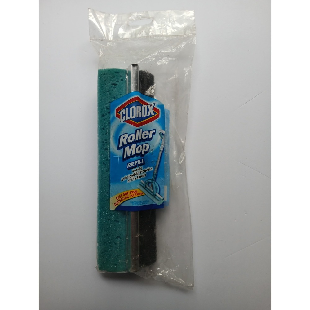 Clorox Roller Mop Refill Sponge Antimicrobial Protection Blue 765060919005